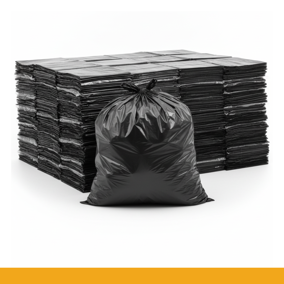 Sacos de Lixo Alta Resistência e Descarte Seguro.